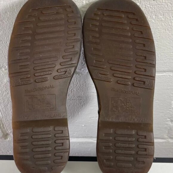 Dr Martens 8251 Mary Jane Sandals Black Leather Buckle Women's 6 UK England Made - Picture 10 of 11